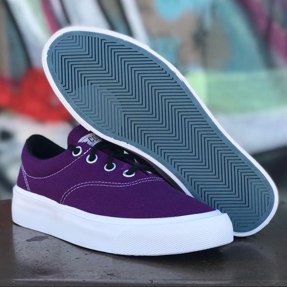 W Converse Skid Grip OX Nightfall Violet Sneakers - Picture 5 of 8